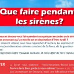 Que faire pendant les sirènes? (Alerte Rouge – Tsevah Adom – Azaka)